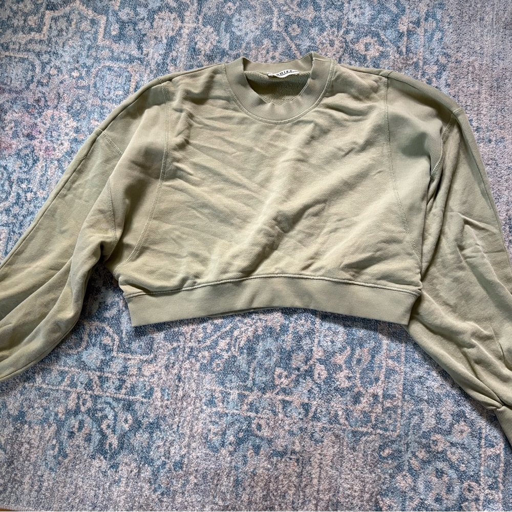 Stylish Olive Women's Crew Neck Sweater